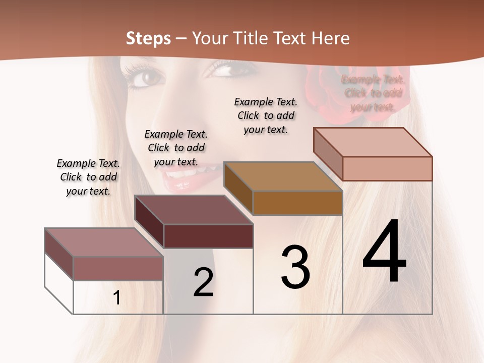 Blond Long Model PowerPoint Template