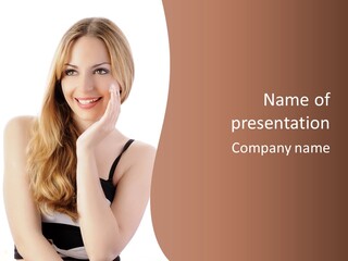 Smile Hand Person PowerPoint Template
