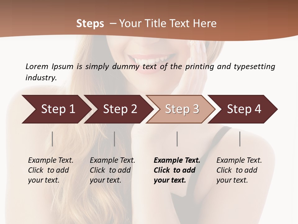 Smile Hand Person PowerPoint Template