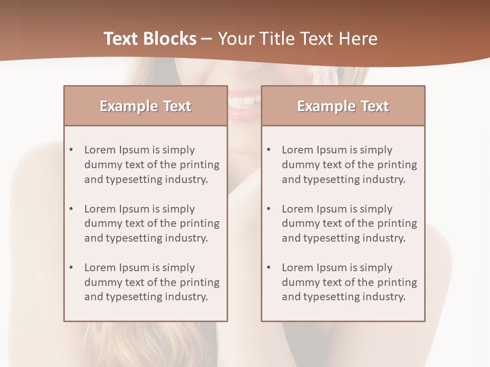 Smile Hand Person PowerPoint Template