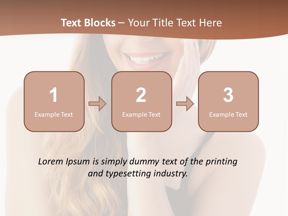 Smile Hand Person PowerPoint Template