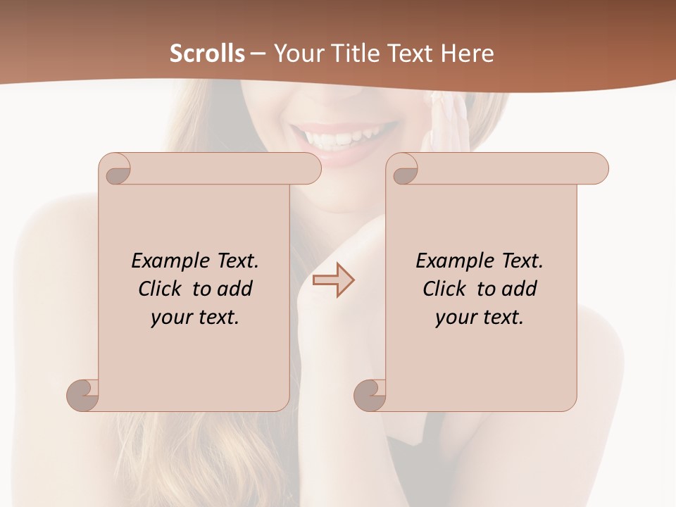Smile Hand Person PowerPoint Template