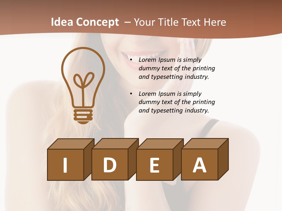 Smile Hand Person PowerPoint Template