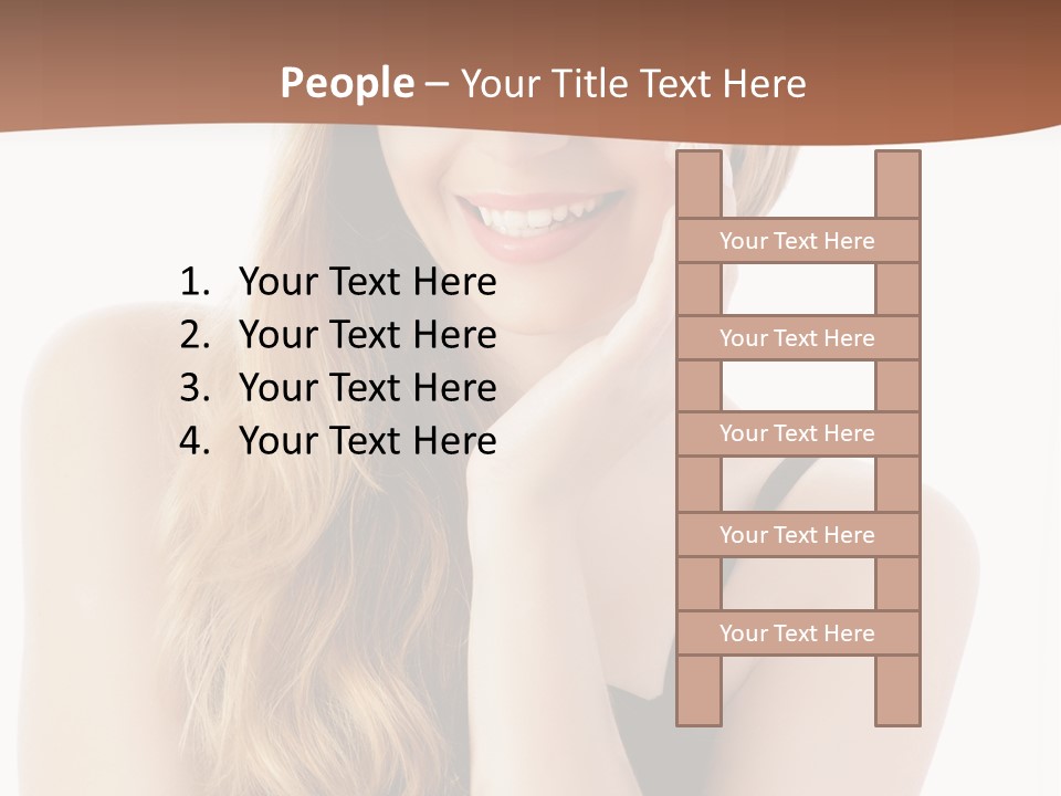 Smile Hand Person PowerPoint Template