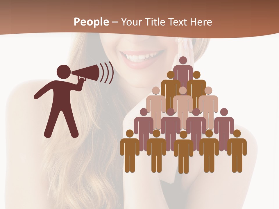 Smile Hand Person PowerPoint Template