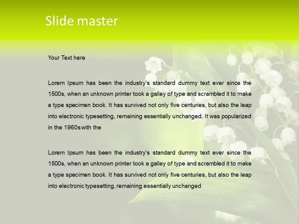 Plant White Green PowerPoint Template