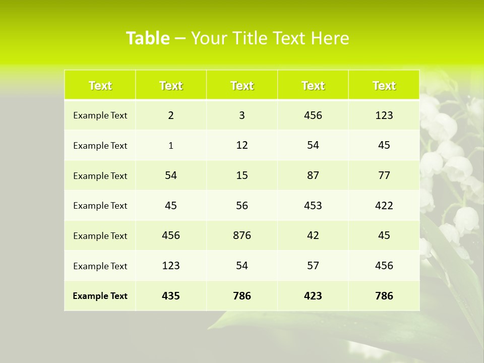 Plant White Green PowerPoint Template