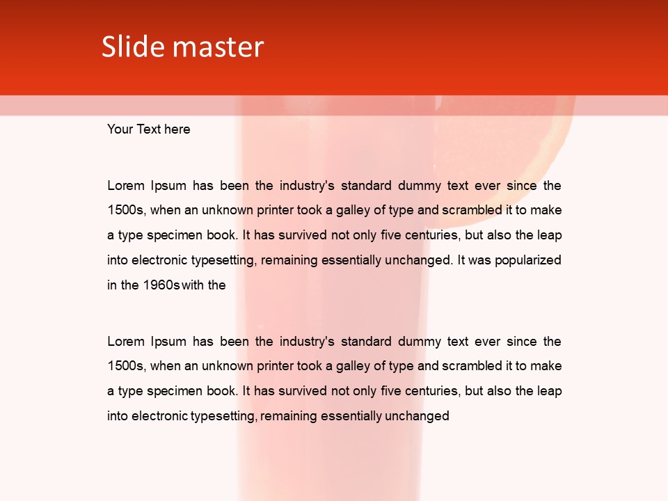 Food Sunrise Liquid PowerPoint Template