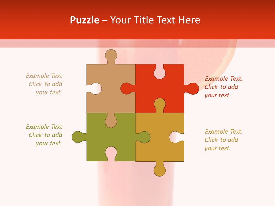 Food Sunrise Liquid PowerPoint Template