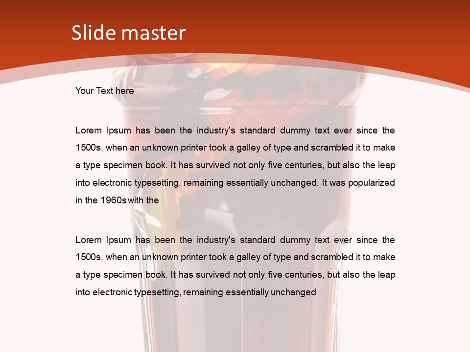 Transparent Spray Reflected PowerPoint Template