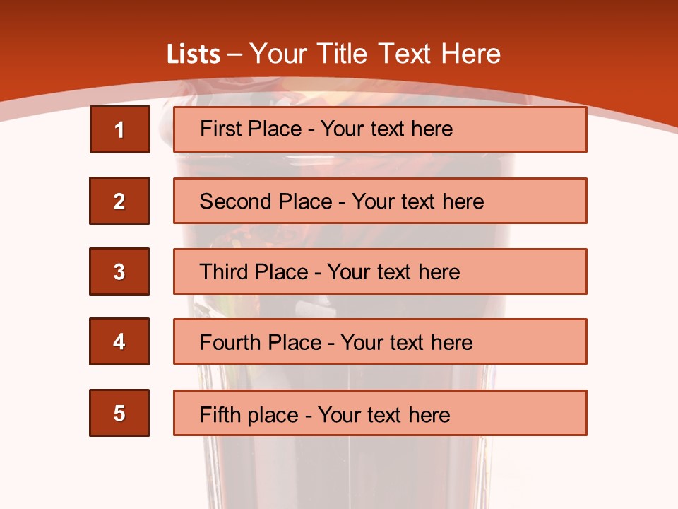 Transparent Spray Reflected PowerPoint Template