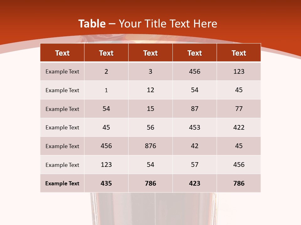 Transparent Spray Reflected PowerPoint Template