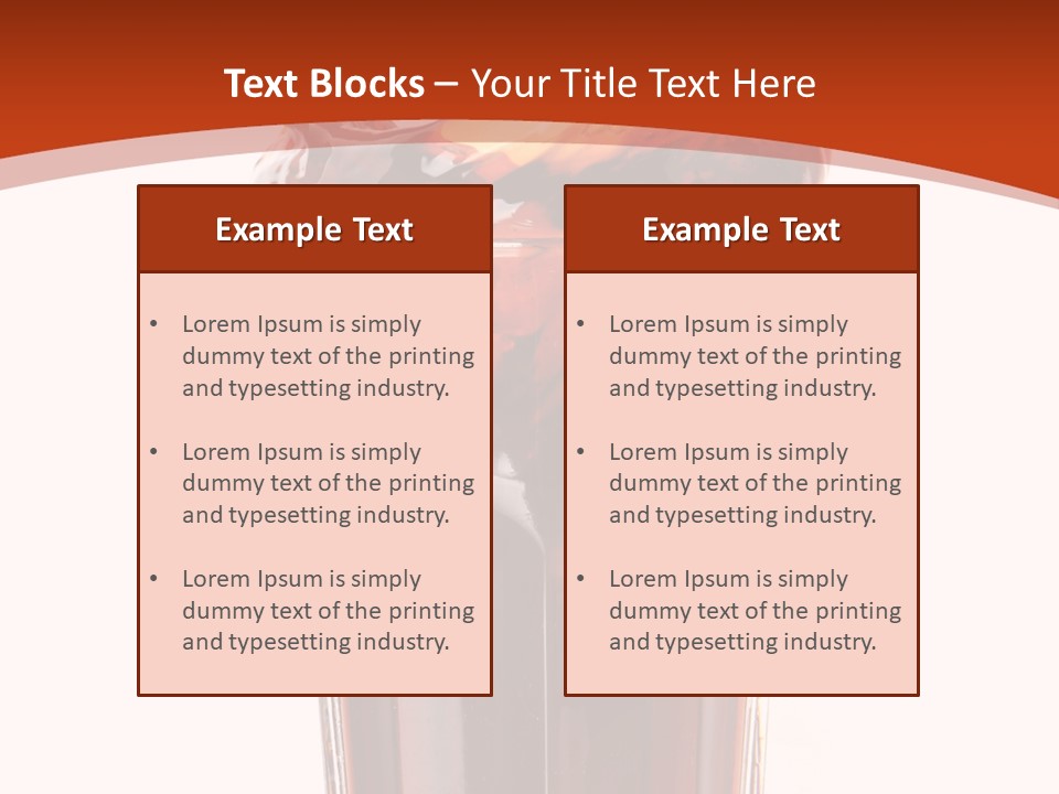 Transparent Spray Reflected PowerPoint Template