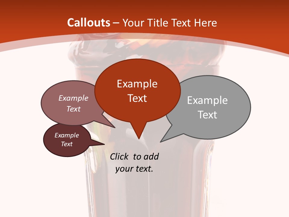 Transparent Spray Reflected PowerPoint Template