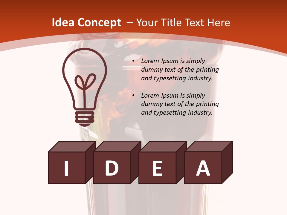 Transparent Spray Reflected PowerPoint Template