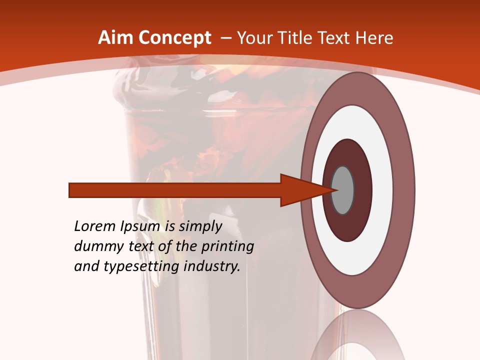 Transparent Spray Reflected PowerPoint Template