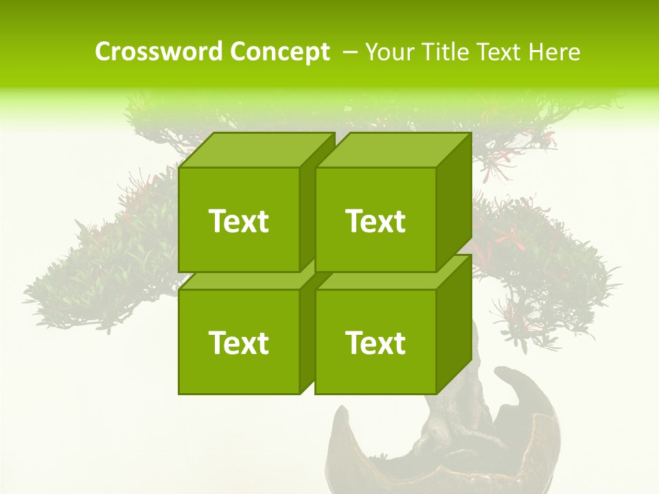 Bonsai Flower Release PowerPoint Template