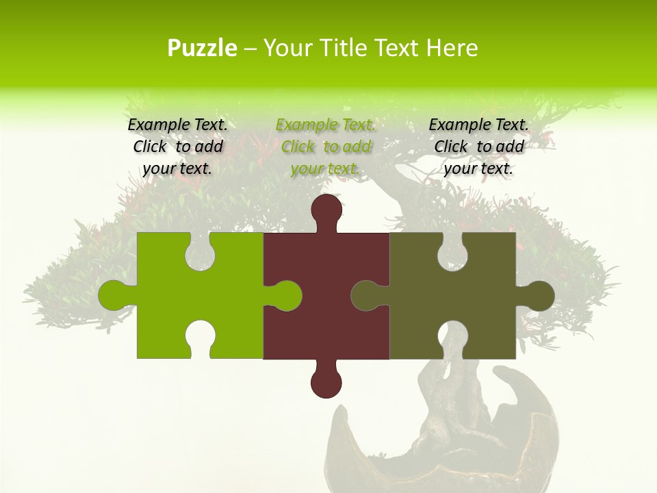 Bonsai Flower Release PowerPoint Template