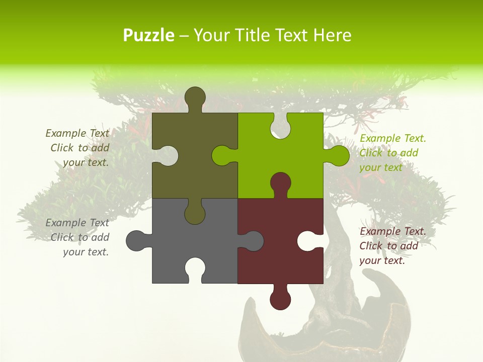 Bonsai Flower Release PowerPoint Template