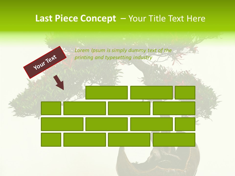 Bonsai Flower Release PowerPoint Template