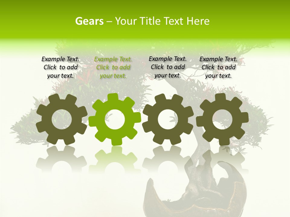 Bonsai Flower Release PowerPoint Template