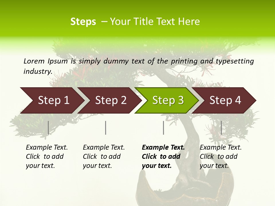Bonsai Flower Release PowerPoint Template