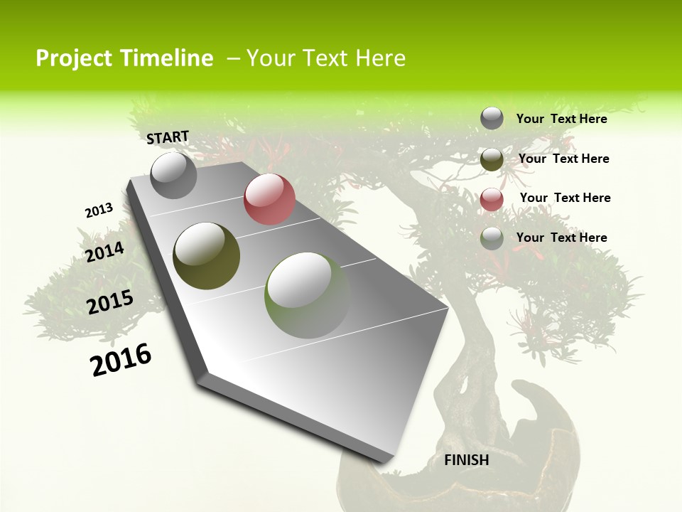 Bonsai Flower Release PowerPoint Template