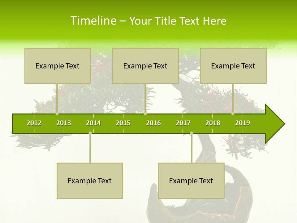 Bonsai Flower Release PowerPoint Template