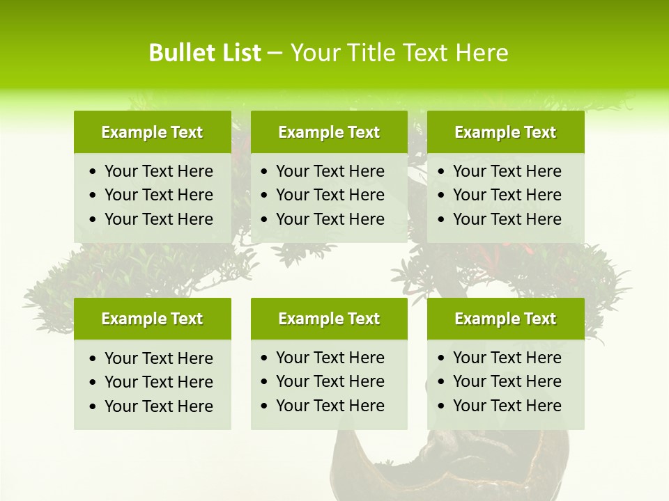 Bonsai Flower Release PowerPoint Template