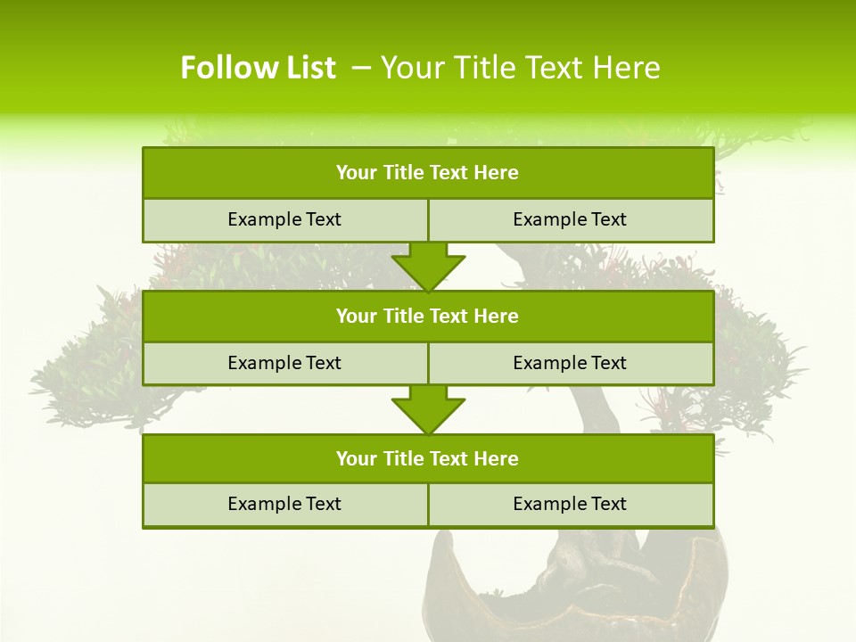 Bonsai Flower Release PowerPoint Template