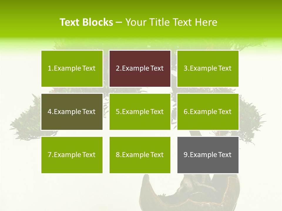 Bonsai Flower Release PowerPoint Template