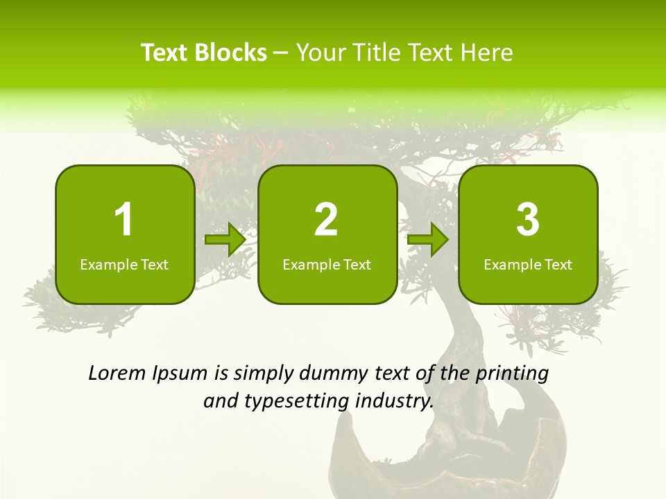 Bonsai Flower Release PowerPoint Template