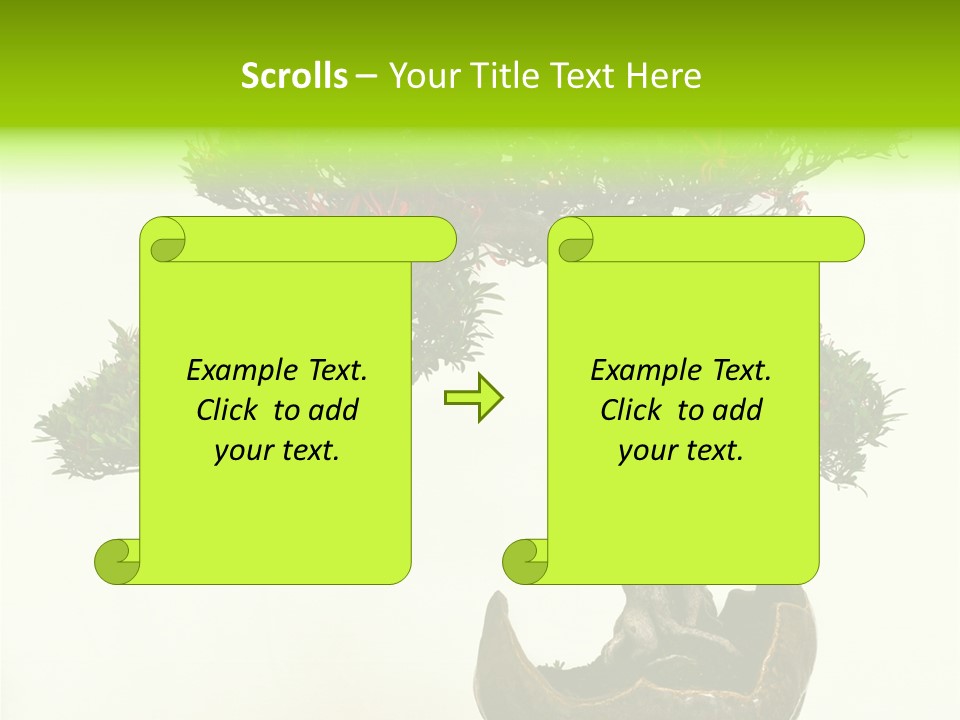 Bonsai Flower Release PowerPoint Template