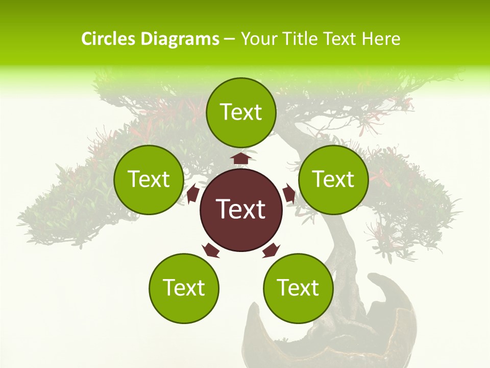 Bonsai Flower Release PowerPoint Template