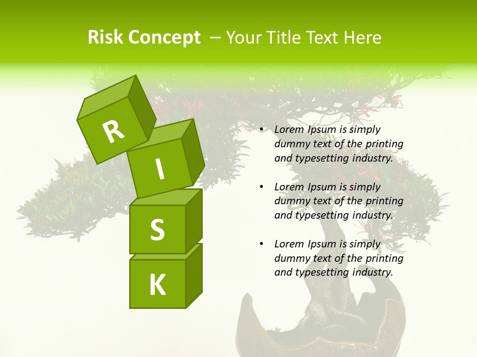 Bonsai Flower Release PowerPoint Template