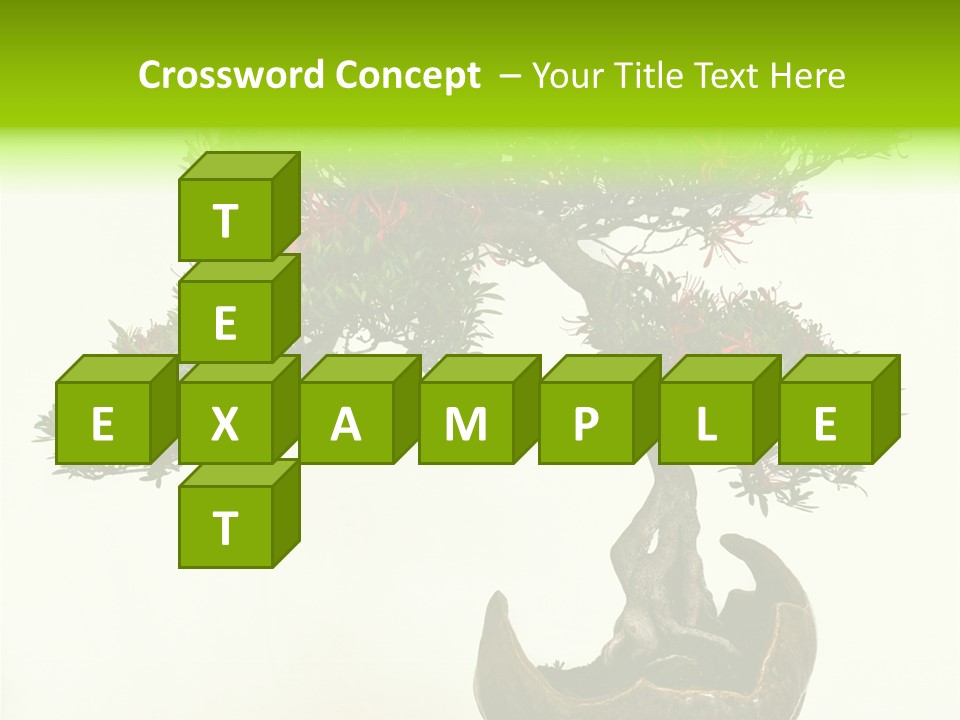 Bonsai Flower Release PowerPoint Template