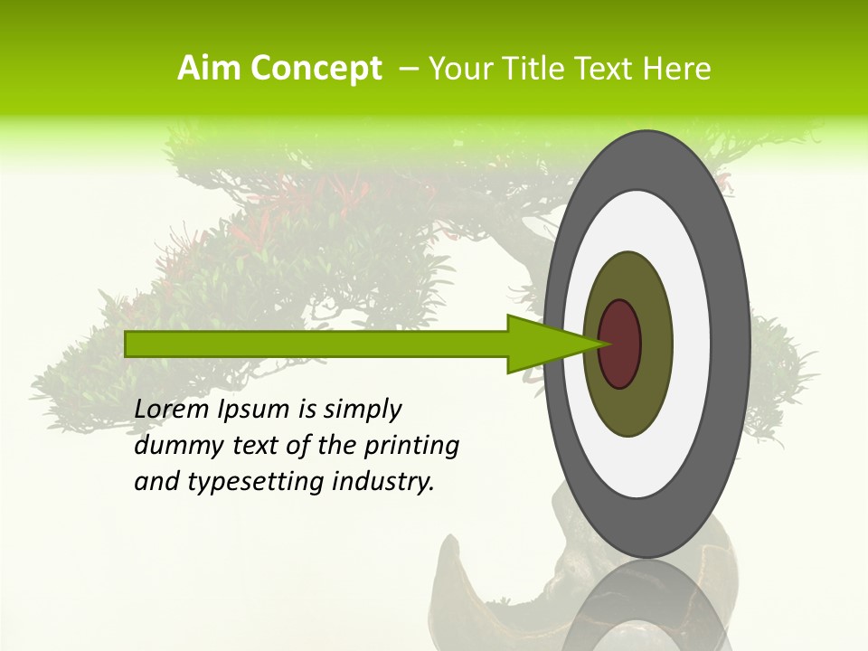 Bonsai Flower Release PowerPoint Template