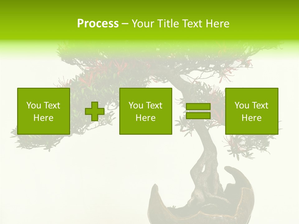 Bonsai Flower Release PowerPoint Template