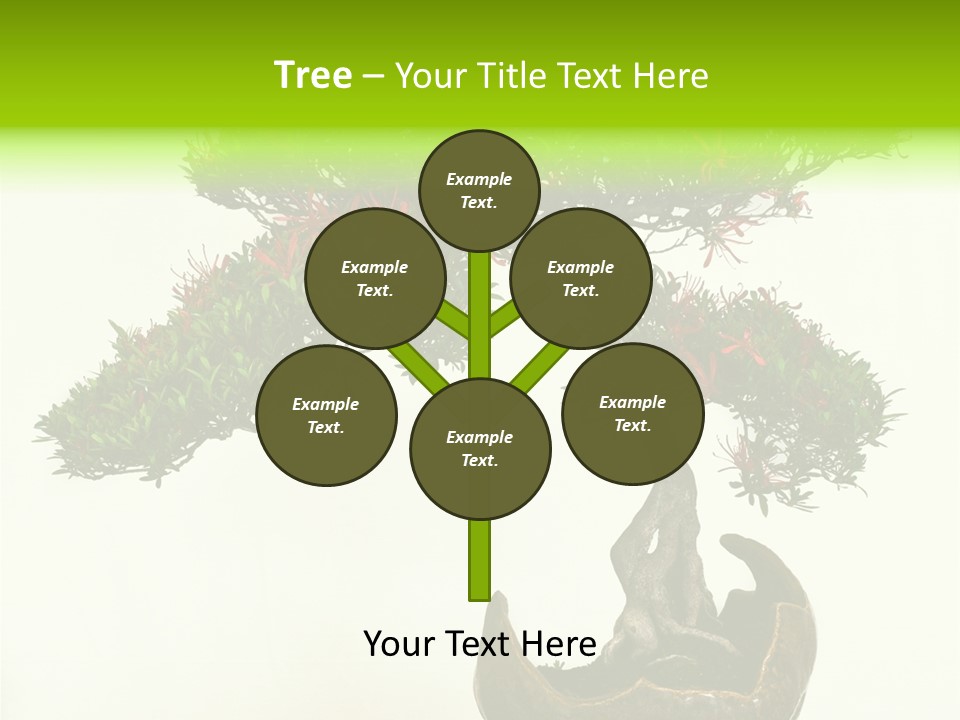 Bonsai Flower Release PowerPoint Template