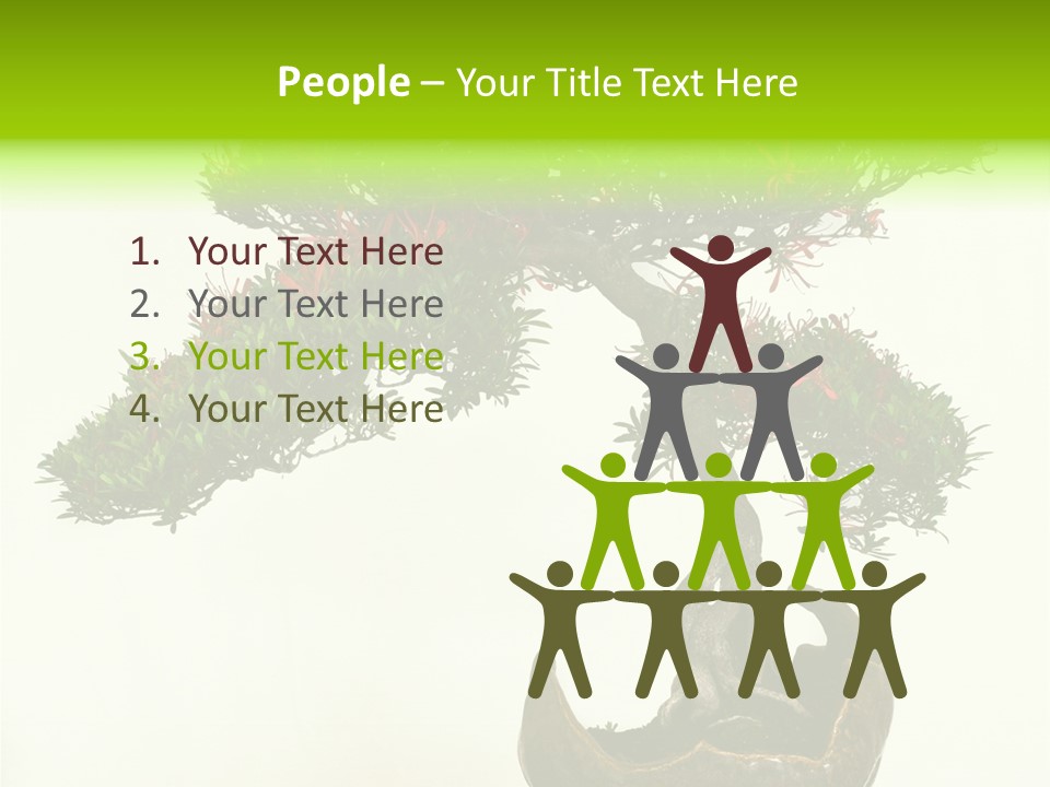 Bonsai Flower Release PowerPoint Template