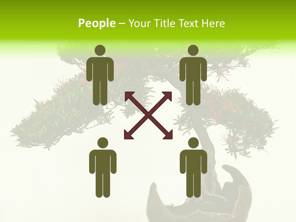 Bonsai Flower Release PowerPoint Template