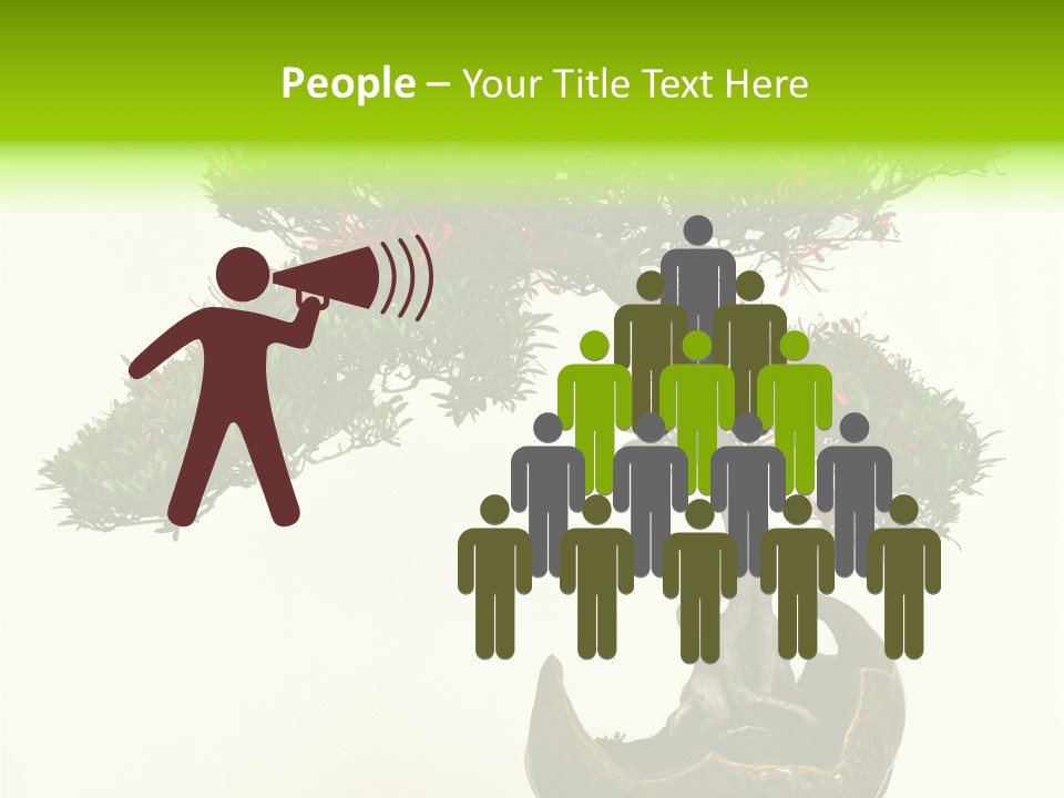 Bonsai Flower Release PowerPoint Template