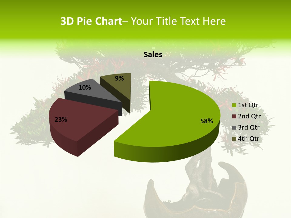 Bonsai Flower Release PowerPoint Template