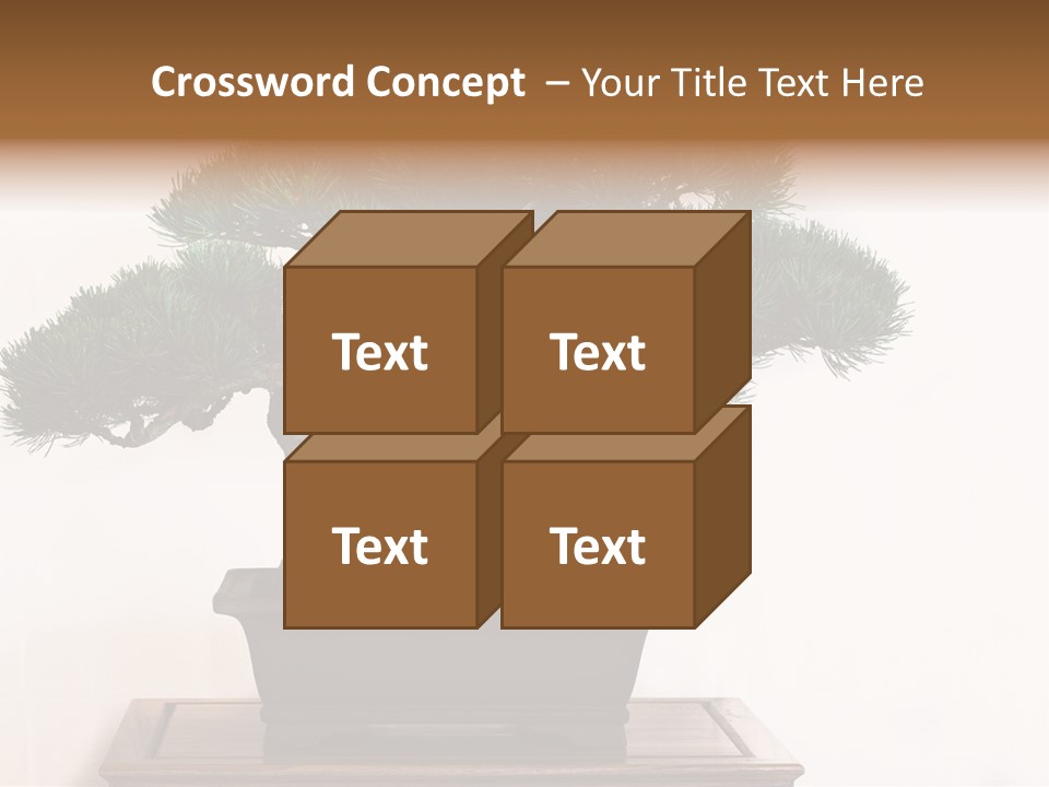 Bonsai Conifer Release PowerPoint Template