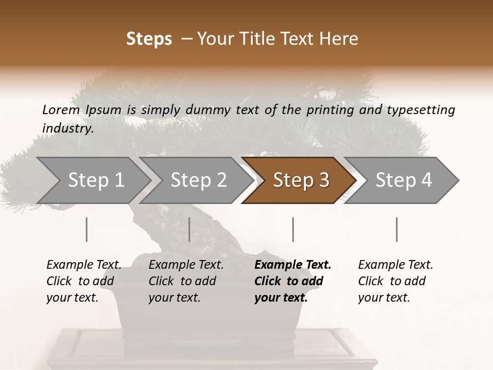 Bonsai Conifer Release PowerPoint Template