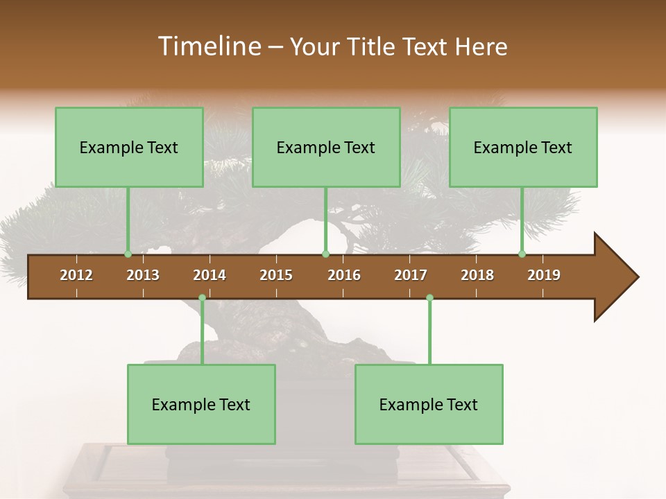 Bonsai Conifer Release PowerPoint Template