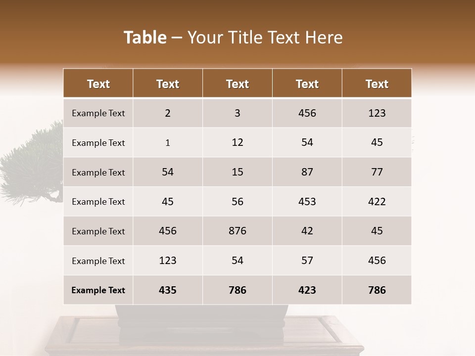 Bonsai Conifer Release PowerPoint Template