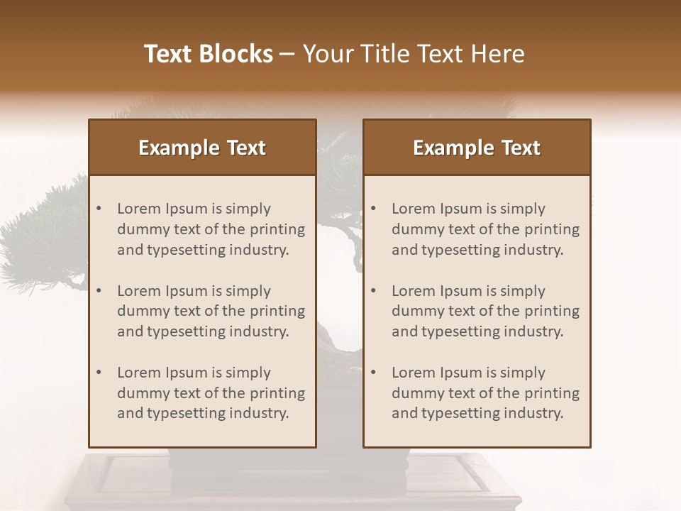 Bonsai Conifer Release PowerPoint Template