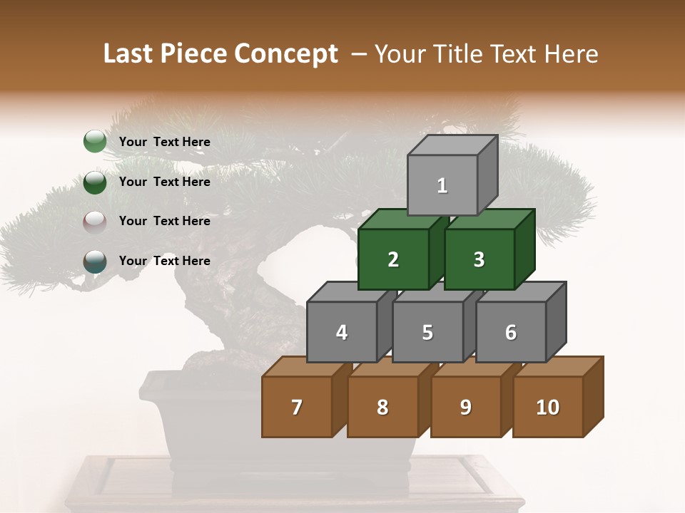 Bonsai Conifer Release PowerPoint Template