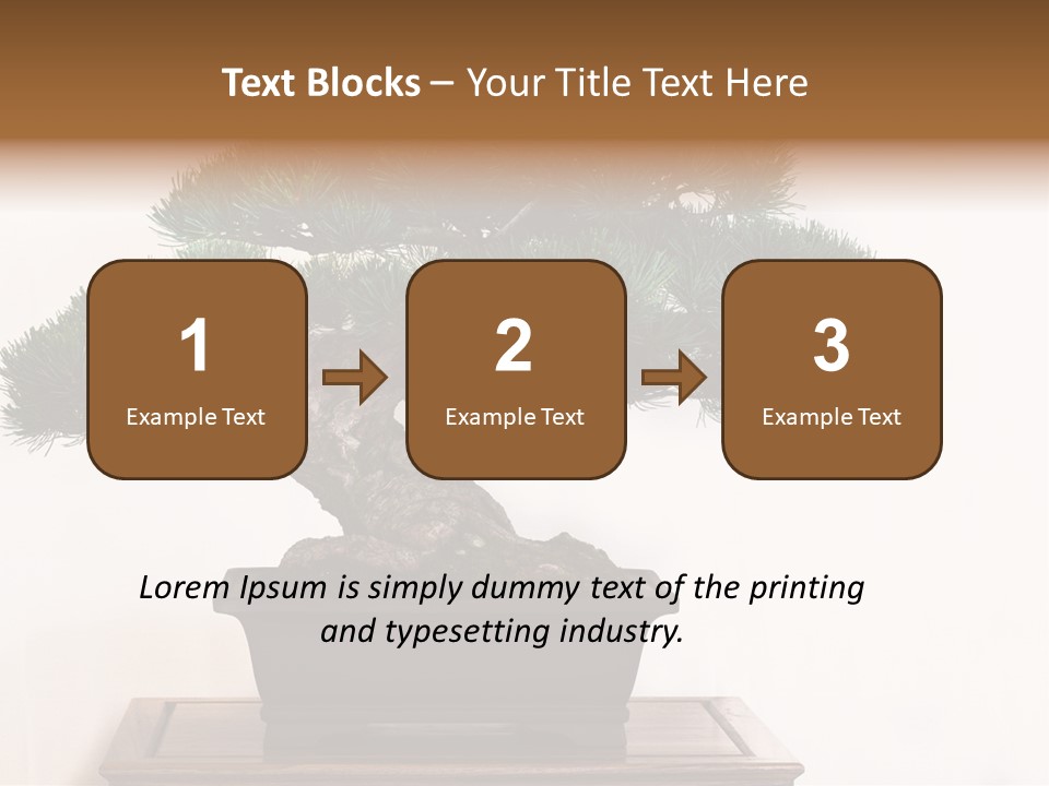 Bonsai Conifer Release PowerPoint Template